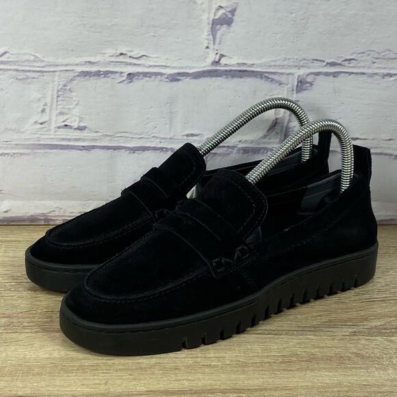 Vionic Uptown Black Suede Slip On Shoes Women's Size 7 Comfort Loafers Flats - Picture 3 of 8